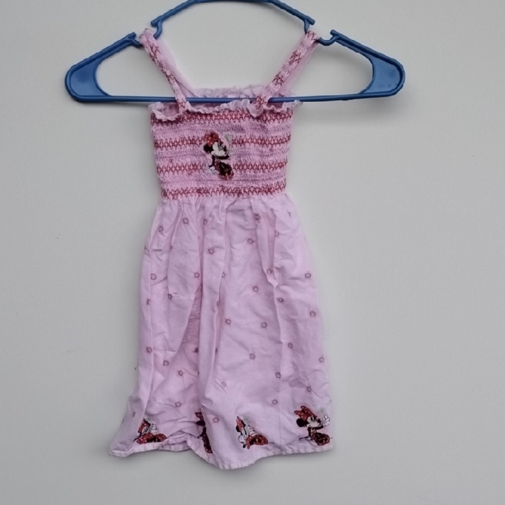 Pink Sleeveless Dress with Embroidered Details